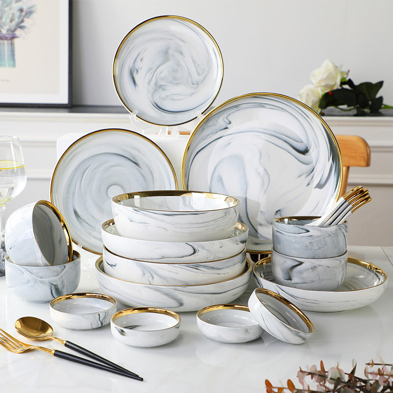 Household Dishes And Dishes Set, Ceramic Dishes And Chopsticks Set