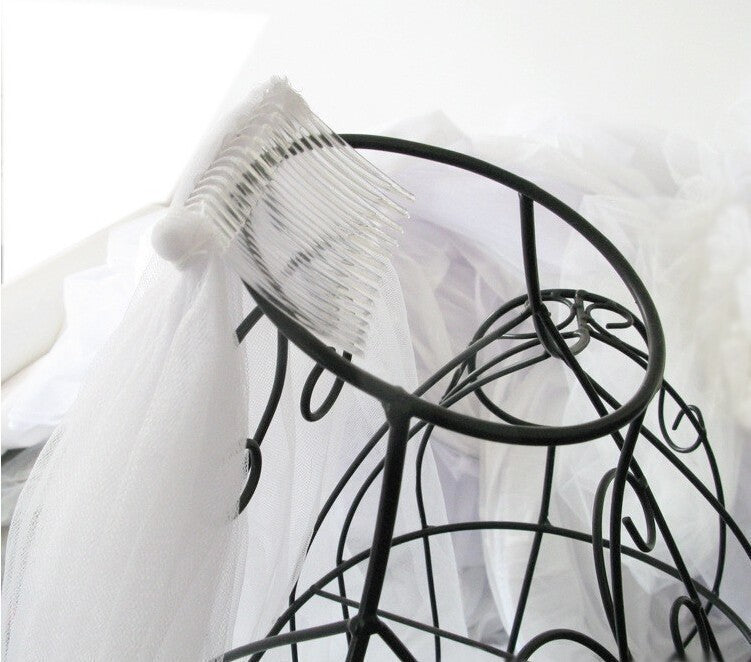 Long White Bridal Veil