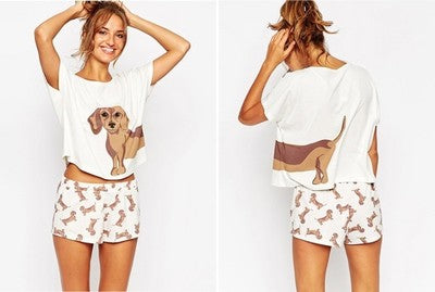 Puppy T-Shirt Shorts Set