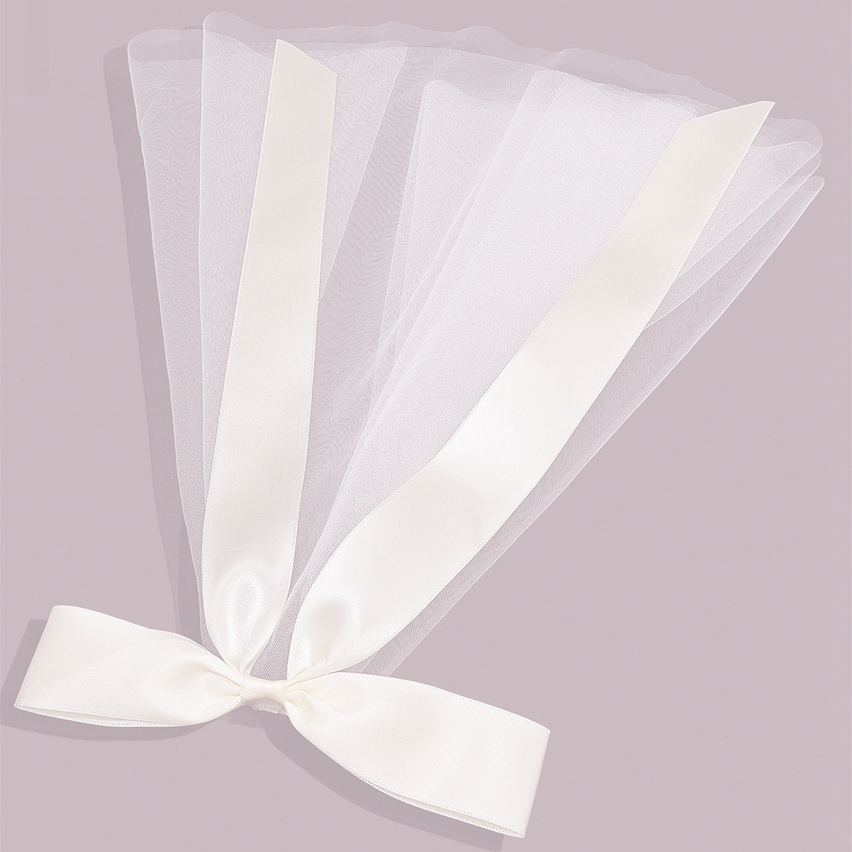 Ladies Fashion Ribbon Bridal Veil Short
