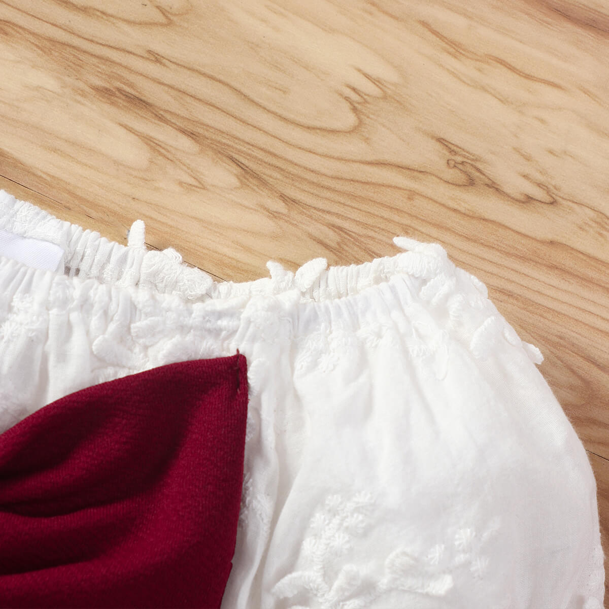 Baby Girl Bow Detail Cropped Top and Skirt Set