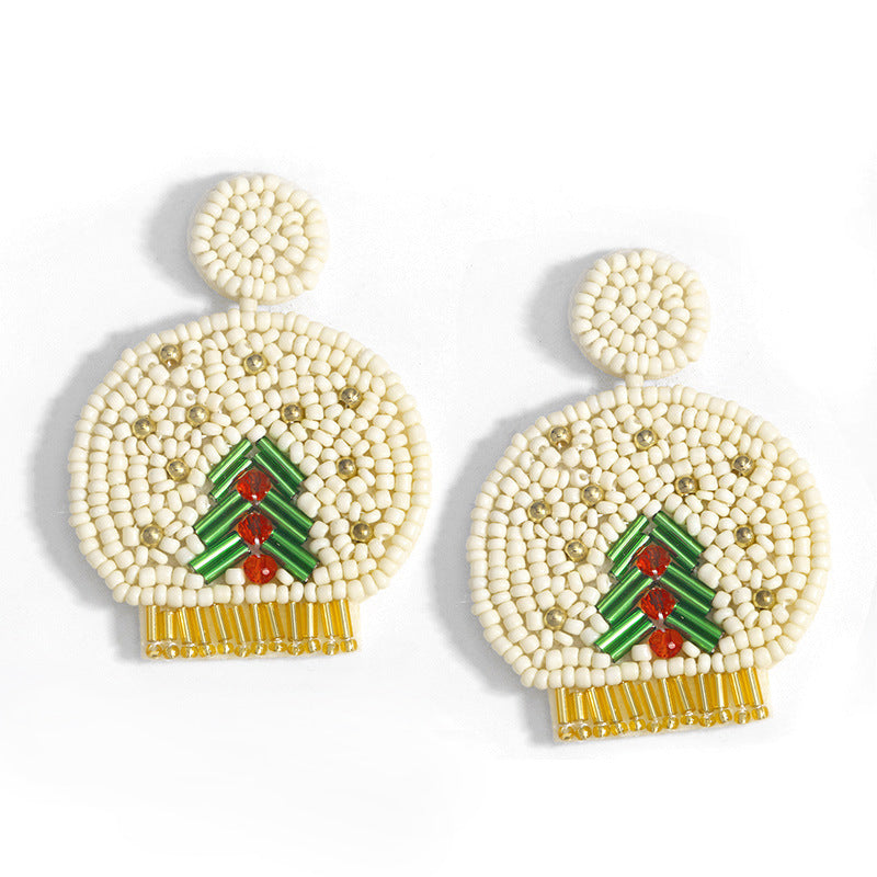 Christmas Snow Globe Earrings