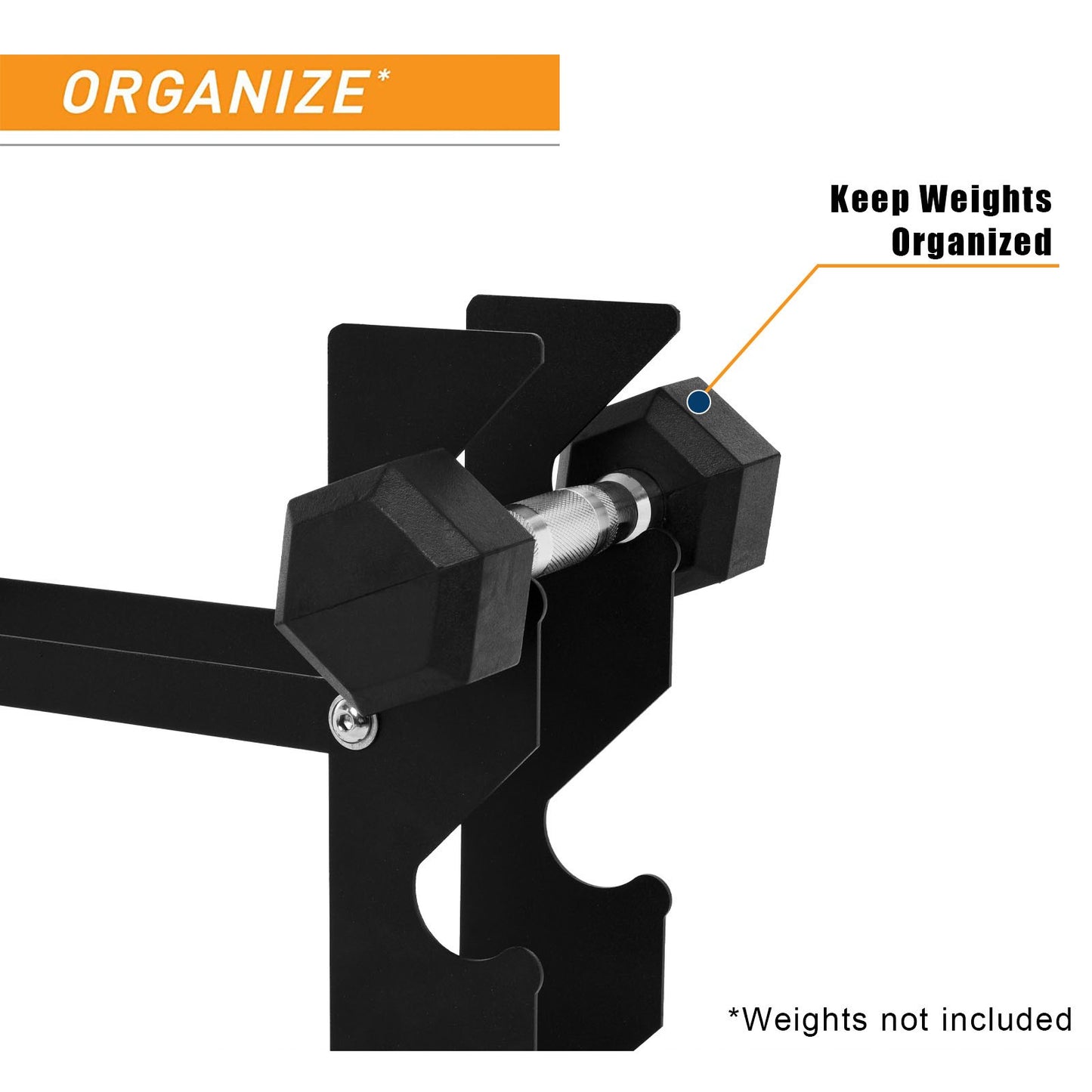 Compact Black Dumbbell Stand Free Weight Stand Suitable For Home Fitness