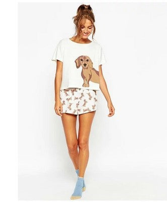Puppy T-Shirt Shorts Set