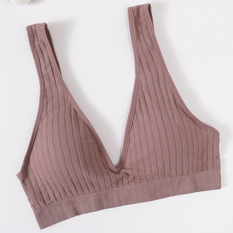 Seamless Bra Sports Bras For Women Plunge Bra Top Female Brassiere Deep V Sexy Women's Underwear Backless Bralette Lingerie