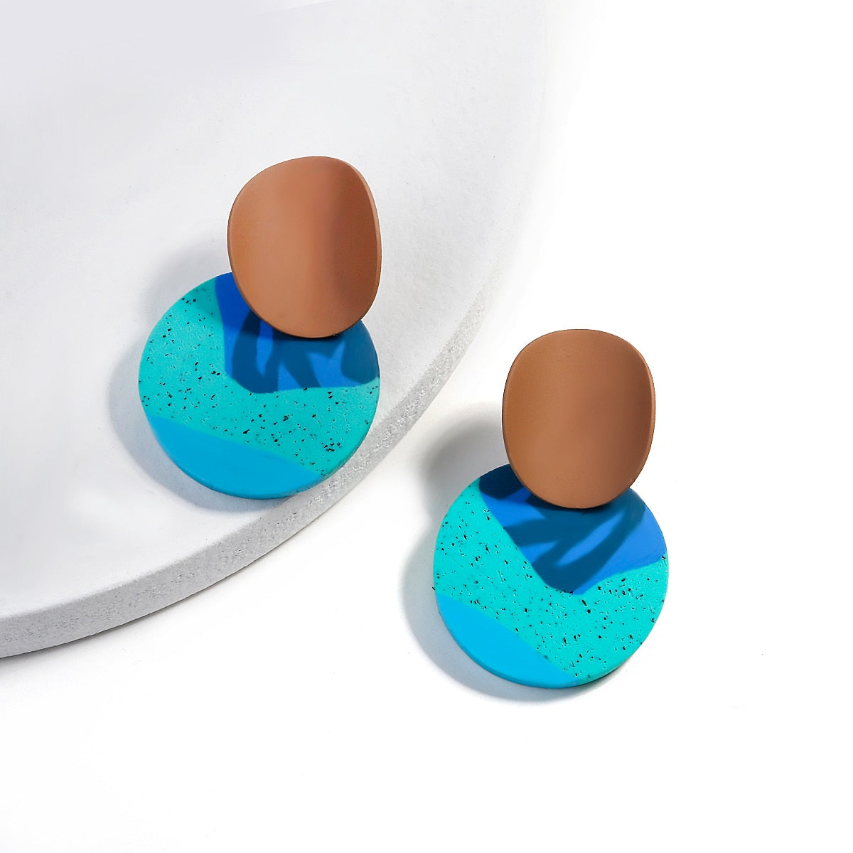 90s Polymer Clay Drop Earrings