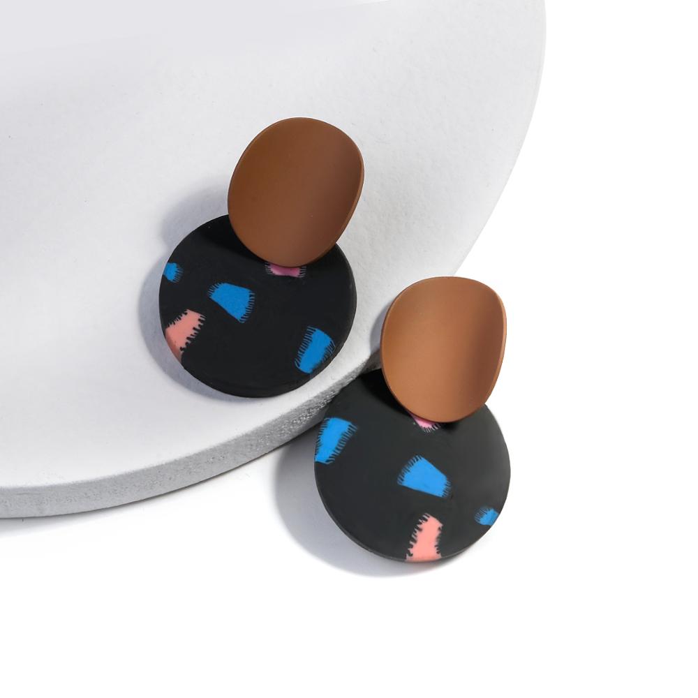 90s Polymer Clay Drop Earrings