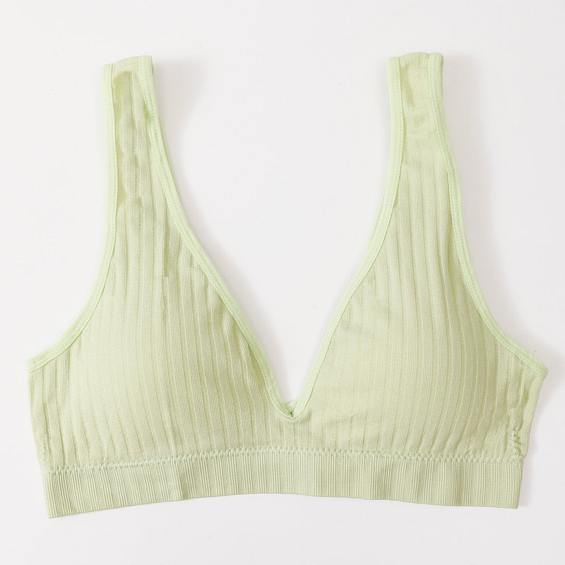 Seamless Bra Sports Bras For Women Plunge Bra Top Female Brassiere Deep V Sexy Women's Underwear Backless Bralette Lingerie