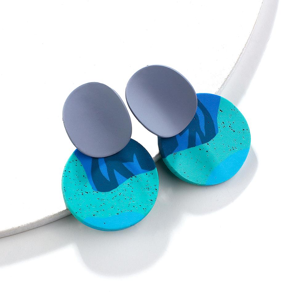 90s Polymer Clay Drop Earrings
