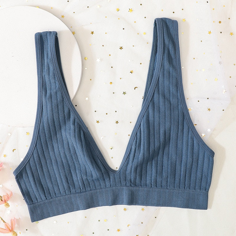 Seamless Bra Sports Bras For Women Plunge Bra Top Female Brassiere Deep V Sexy Women's Underwear Backless Bralette Lingerie