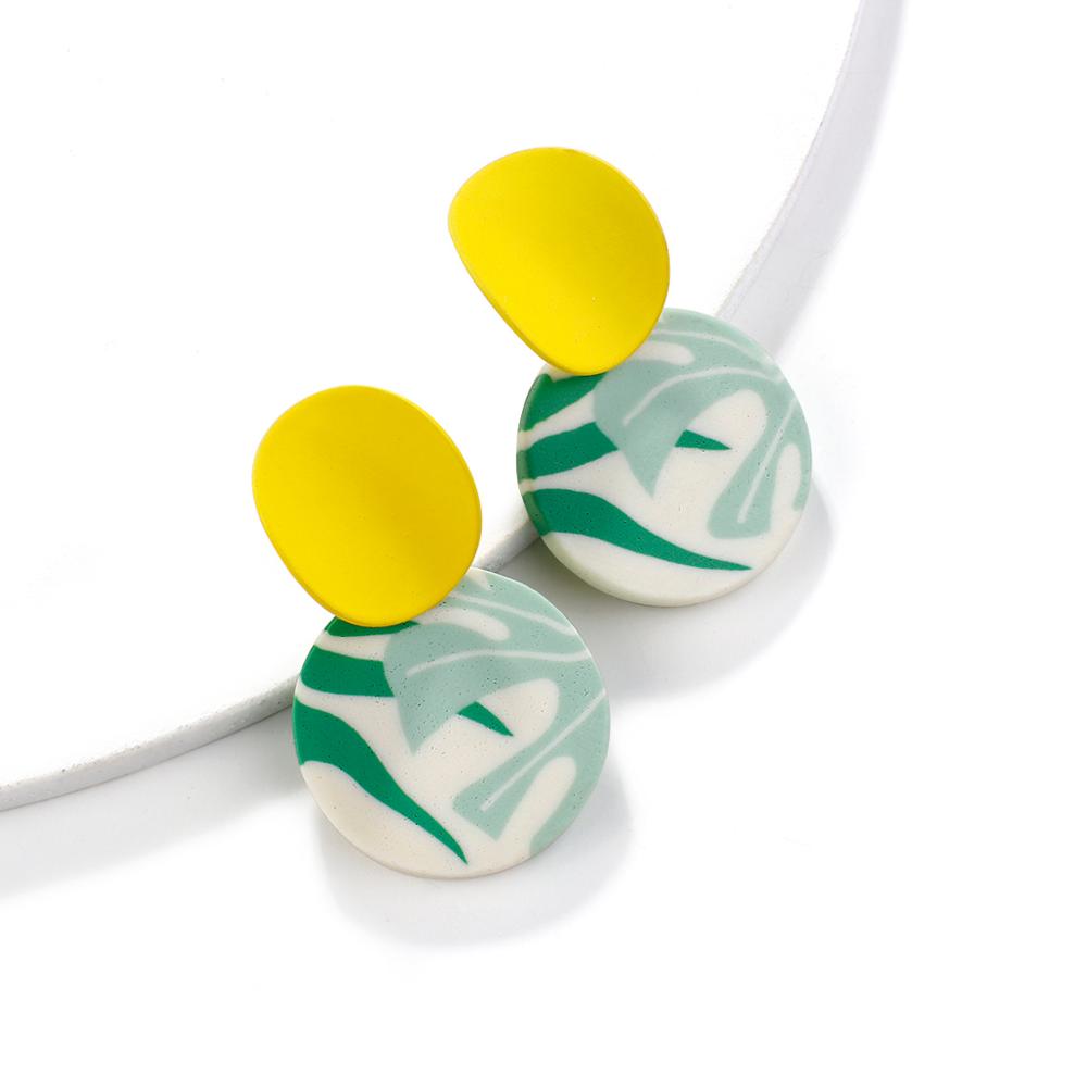 90s Polymer Clay Drop Earrings