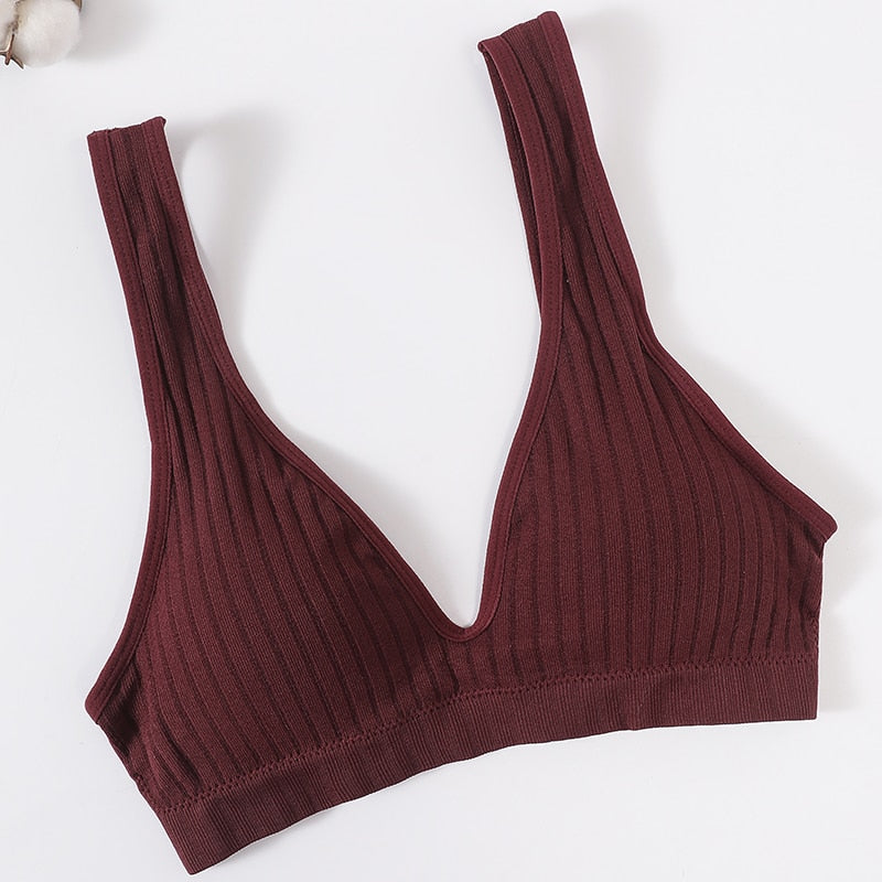 Seamless Bra Sports Bras For Women Plunge Bra Top Female Brassiere Deep V Sexy Women's Underwear Backless Bralette Lingerie