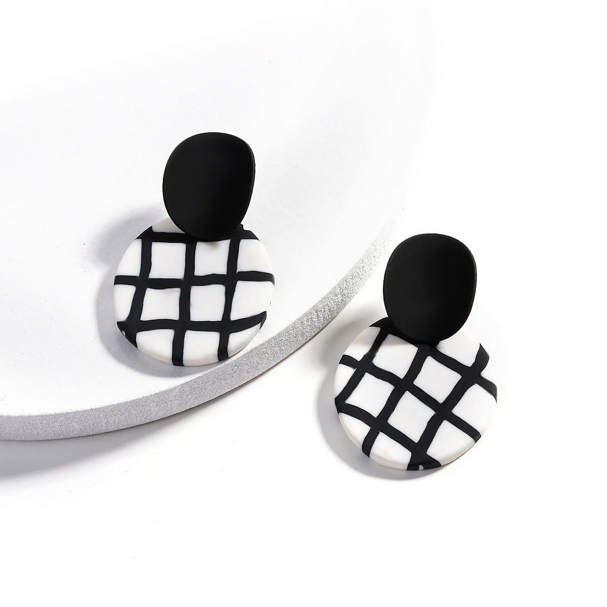 90s Polymer Clay Drop Earrings