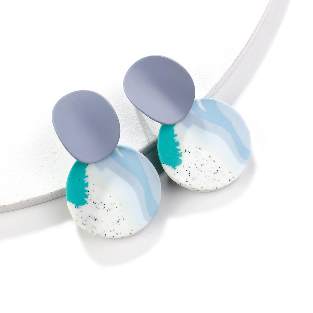 90s Polymer Clay Drop Earrings