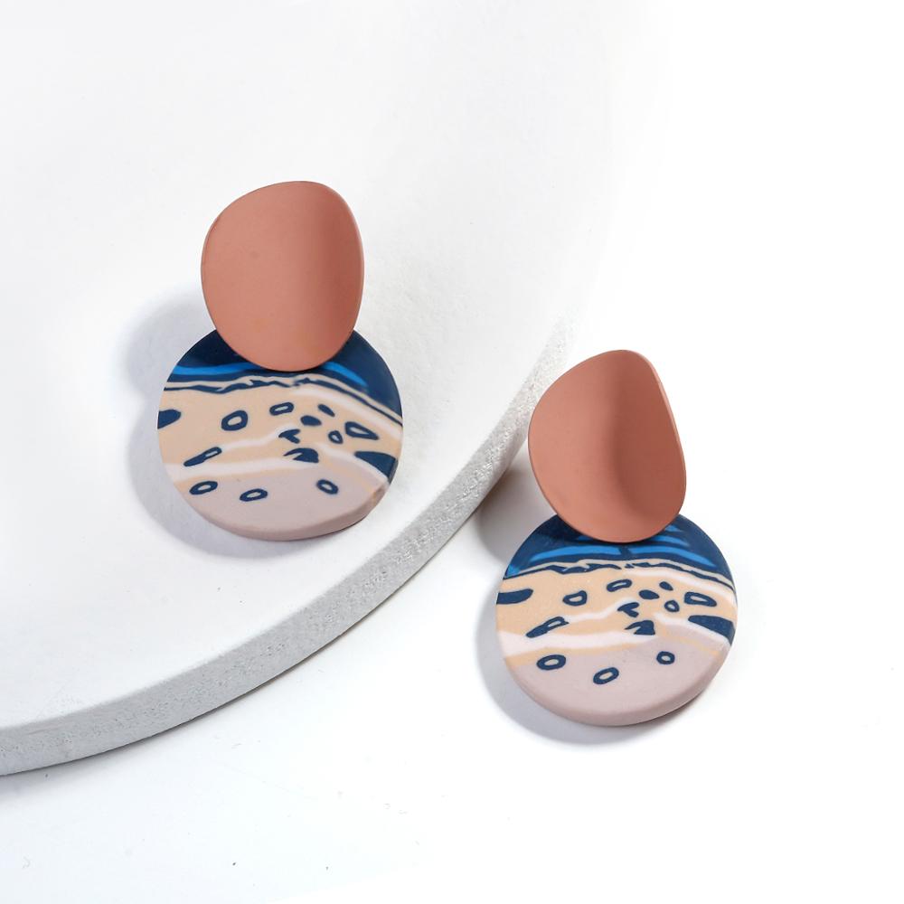 90s Polymer Clay Drop Earrings