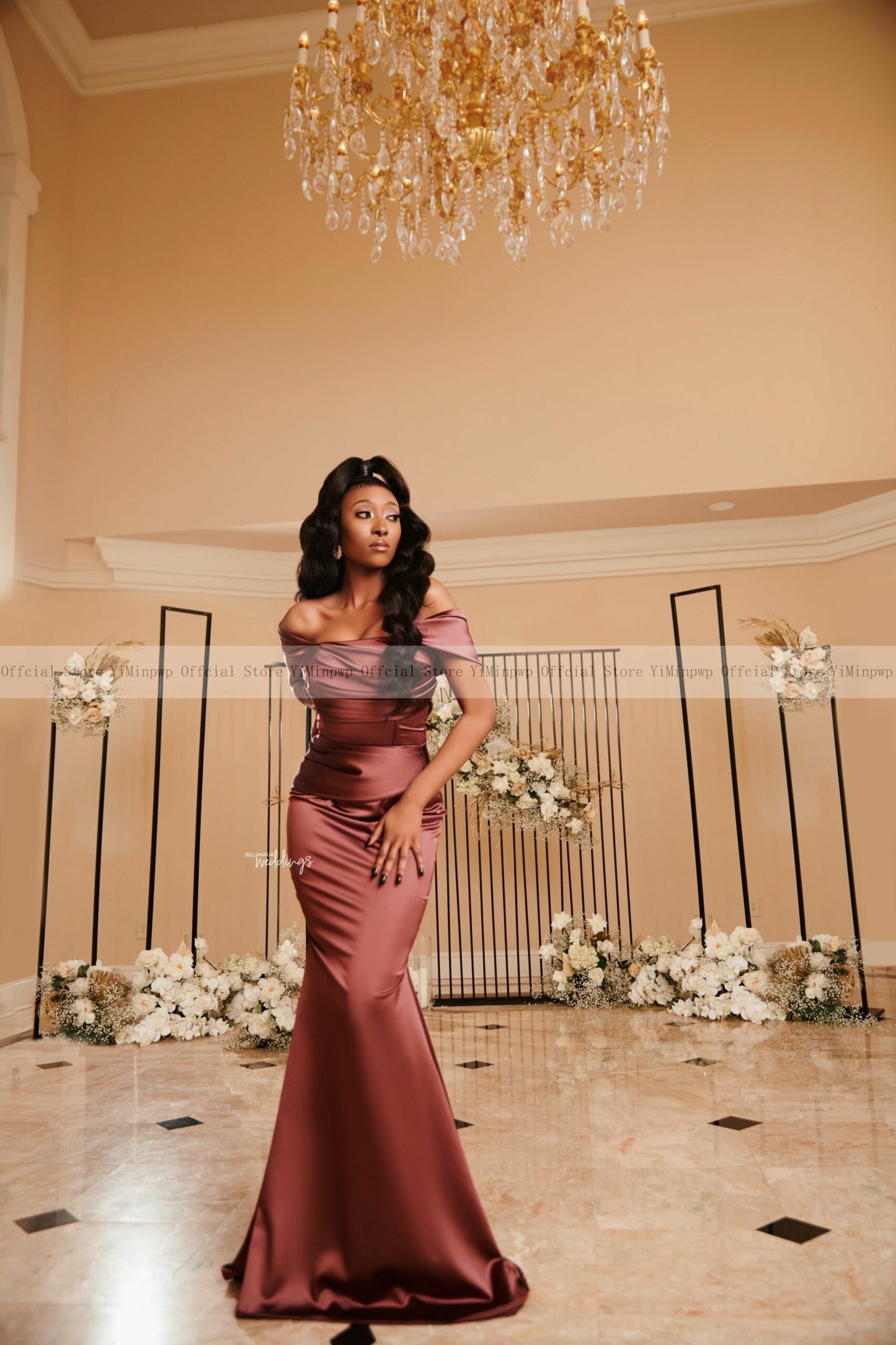 Off the Shoulder Bridesmaid Dress