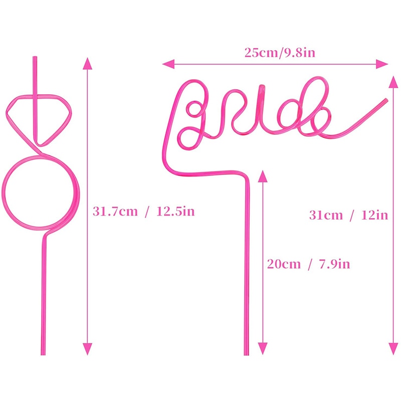 Bachelorette Straws