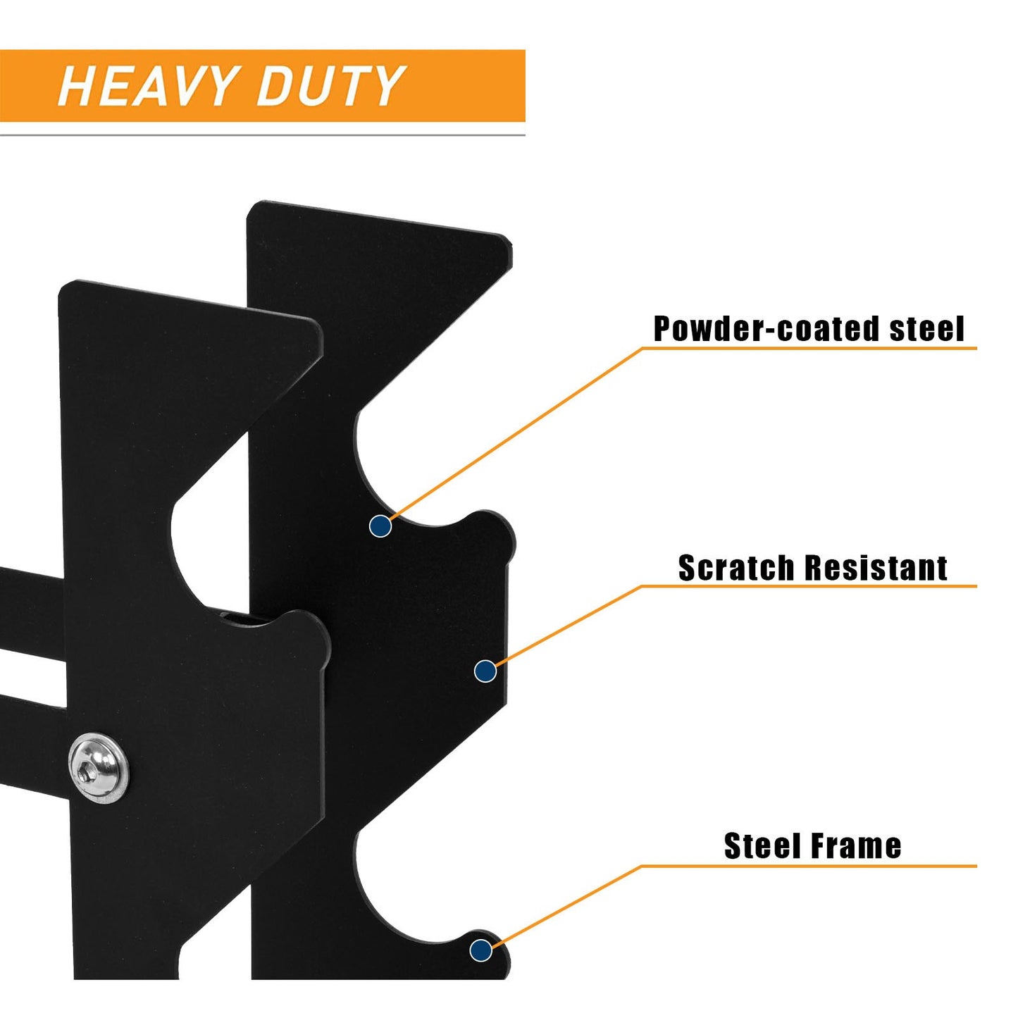 Compact Black Dumbbell Stand Free Weight Stand Suitable For Home Fitness