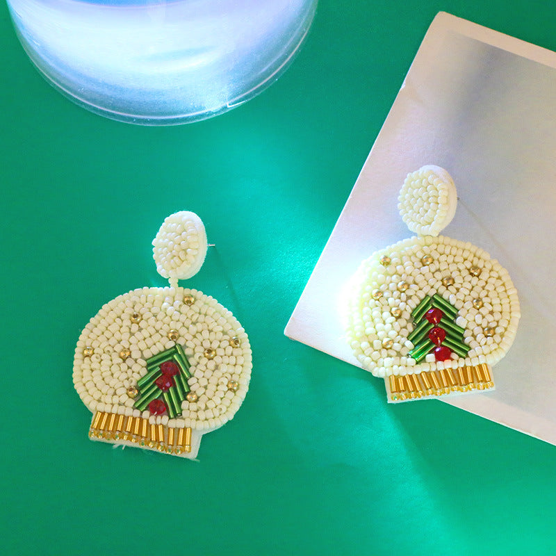 Christmas Snow Globe Earrings