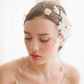 Hand-sewn Hair Comb Flowers Bridal Veil