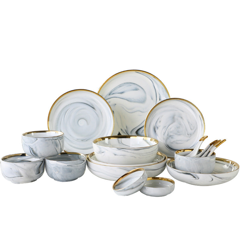 Household Dishes And Dishes Set, Ceramic Dishes And Chopsticks Set