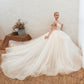 Starry Sky Luxury Backless Dream Wedding Dress