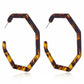 Leopard Earrings acrylic circle geometric Earrings