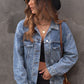 Studded Button Down Denim Jacket