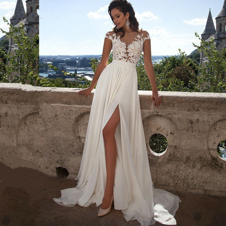 Elegant Bohemian Wedding Dress