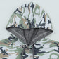 Camouflage Sequin Drawstring Hoodie