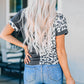 Leopard Color Block T-Shirt