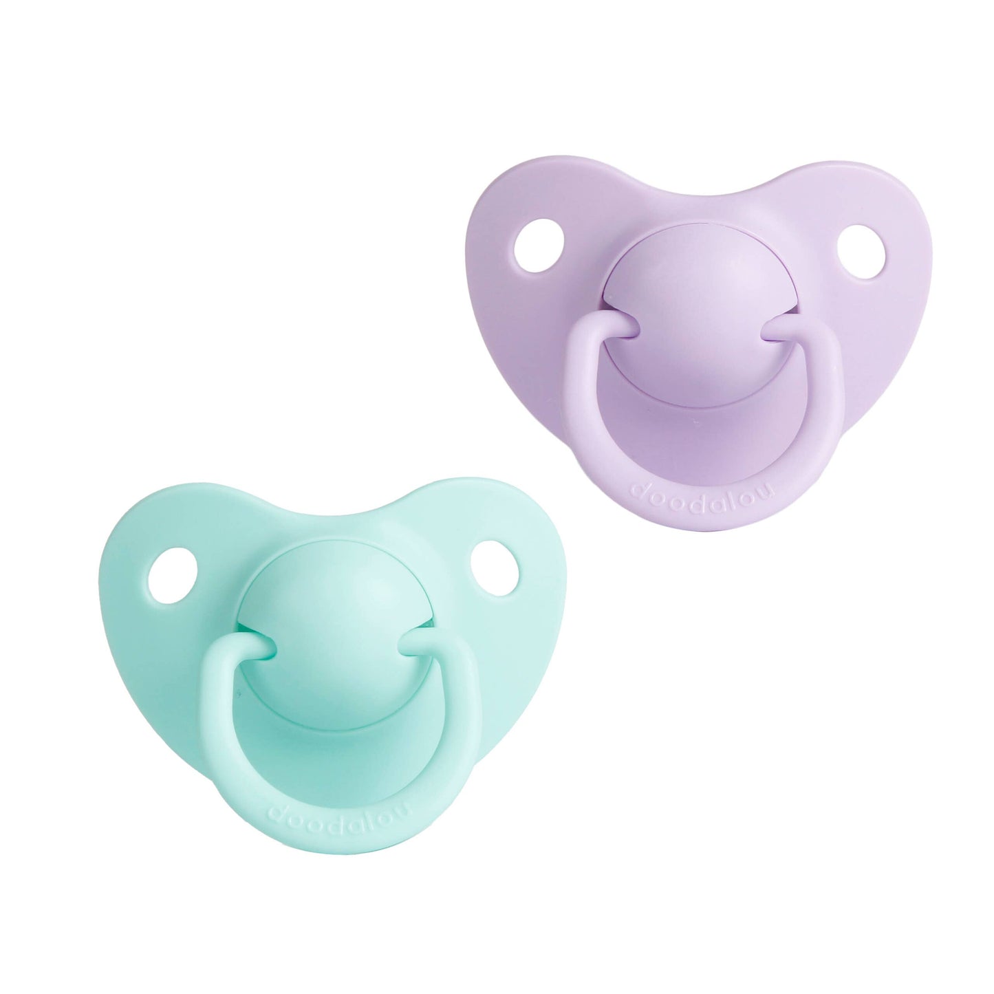 Doodalou Infant Pacifier - Light Purple and Mint