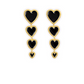 Love earrings punk wind earrings