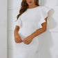 Butterfly Sleeve Fishtail Bandage Dress
