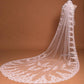 Long tail lace veil