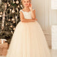 Flower Girl Dresses, First Communion Gown, Big Bow, Long Sleeves, Ball Gown, White Girls Formal Wedding Party Flower Girl Dresses
