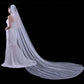 One Layer Pearl Bridal Wedding Veil