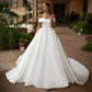 Bridal Off the Shoulder Ball Gown in Satin