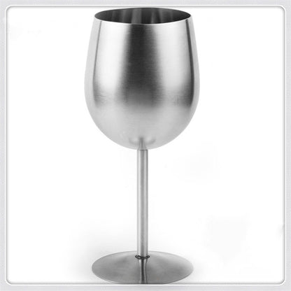 Silver Stainless Steel Wine Glasses