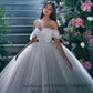 Sweetheart Princess Wedding Dress and Ball Gown with Off the Shoulder Boddess