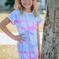 Girls Tie-Dye Belted T-Shirt Dress