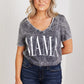 Sew In Love MAMA Full Size Acid Wash Tee