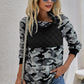 Leopard Quilted Contrast Pullover