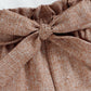 Girls One-Shoulder Top and Belted Shorts Set